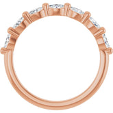 14K Rose 1/3 CTW Lab-Grown Diamond Anniversary Band
